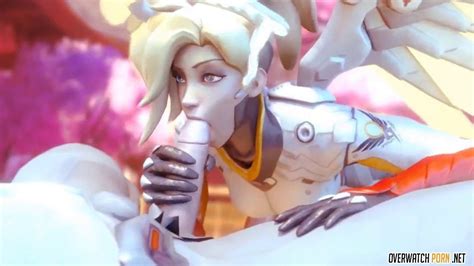 hot mercy from overwatch gets to suck on big dick nicely xhamster