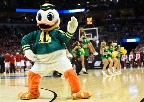 The Oregon Duck Mascot Lost An Eye At The Ncaa Tournament Oregon