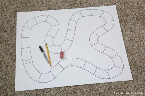 Make A Car Race Board Game Frugal Fun For Boys And Girls Homemade
