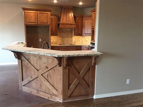My cabinets are so banged up that it makes me sick to my stomach with regrets just looking at them. Knotty Alder Cabinets! #rusticremodelingideas | Rustic ...