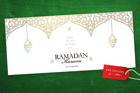 2premade Ramadan Kareem Vector Card Card Templates Creative Market