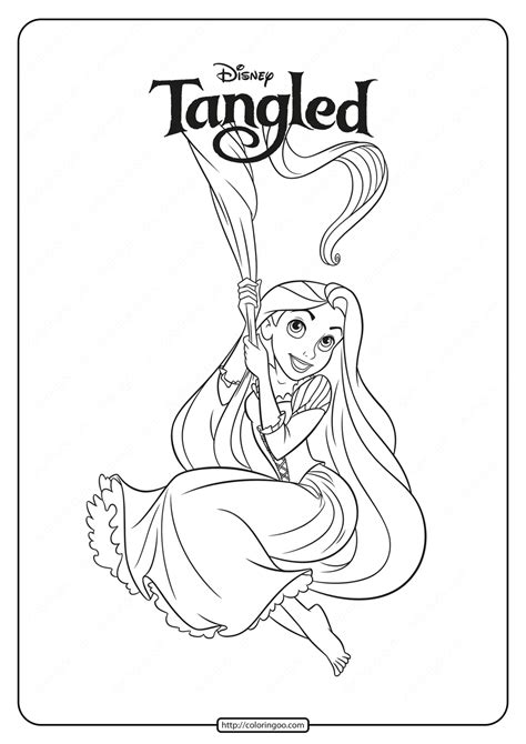 Rapunzel Free Printable Coloring Pages