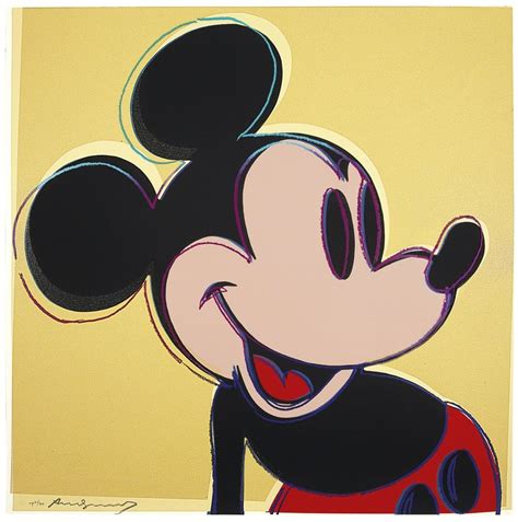 Andy Warhol Mickey Mouse From Myths 1981 Christies Andy Warhol