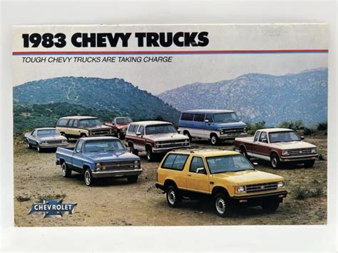 1983 Chevy Chevrolet Trucks Pickup Van Suburban Blazer El Camino Sales