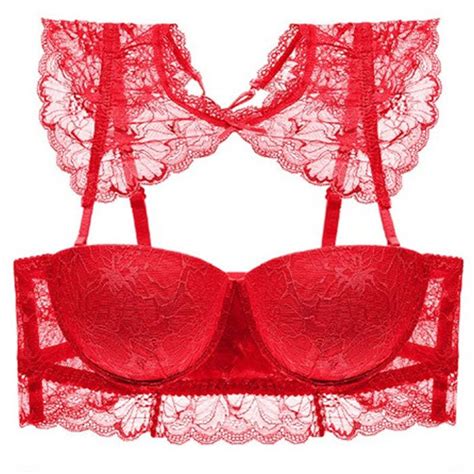 AMX Women Sexy Lace Bra Fashion Push Up Bras Sexy Underwear With Two Kinds Of Straps Three Color