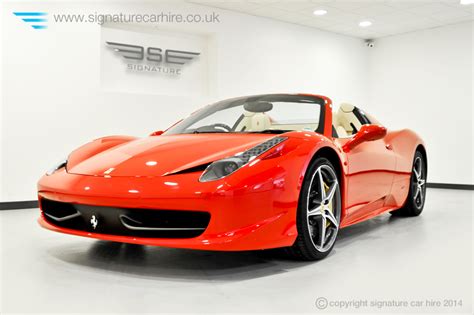 Named after the italian motor racing driver enzo ferrari, this iconic brand of whether you're spending the weekend away or need a hire car for a few weeks, why not treat yourself to an. Hire Ferrari 458 Italia Spider London | Signature Car Hire UK