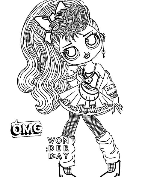 Lol Omg Coloring Pages Omg Lol Coloring Pages Dolls Doll Print