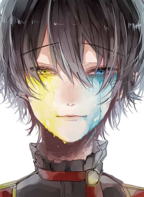 Sad Anime Boy Color Crying Anime Drawing At Getdrawings Free Download