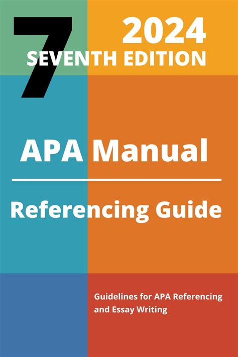 Apa Manual 7th Edition 2024 Referencing Guide Ebook By Kelly Pearson