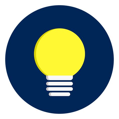 Light Bulb Flatfree Vector Graphic On Pixabay By