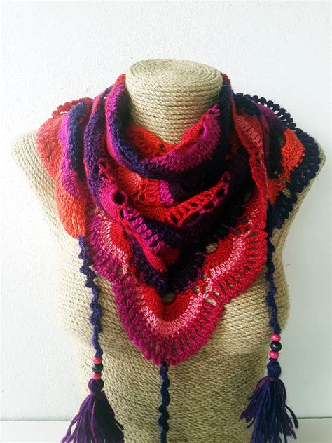 Handmade Crochet Lace Shawl Crochet Shawl Knit Shawl