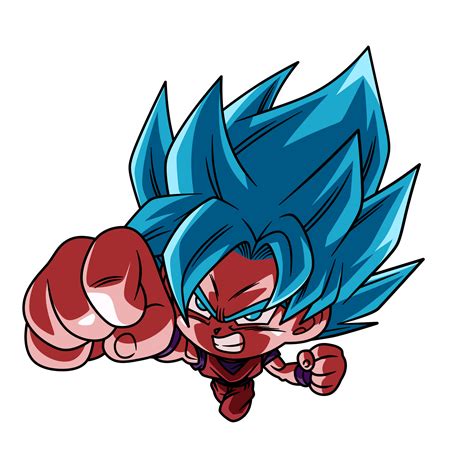Chibi Goku Ssj Blue Kaioken 1 By Ssjrose890 On Deviantart