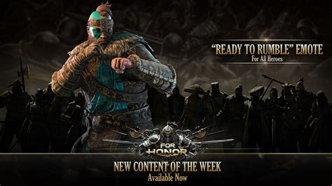 Steam For Honor For Honor New Content Of The Week April 19