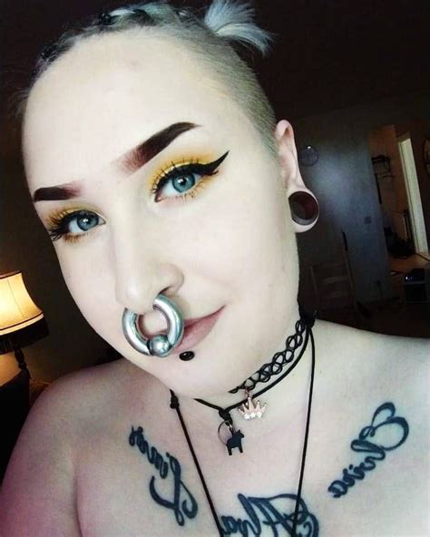 Women With Huge Septums Septum Piercings Septum Piercing