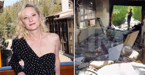 Anne Heche Crash Scene Video From Inside The House