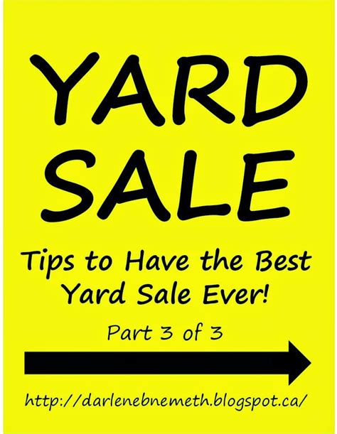 Yard Sale Tips To Have The Best Yard Sale Ever Part 3 Of 3 Yard