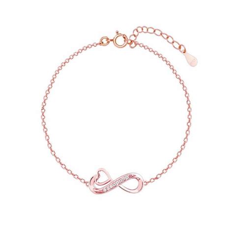 Giva 925 Sterling Silver Rose Gold To Infinity And Beyond Bracelet