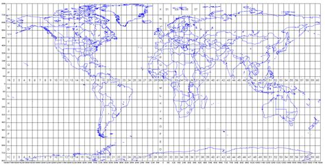 Utm Rows And Zones Map