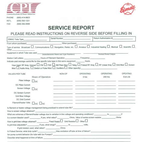 15 Free Service Report Templates Excel Word Pdf Writing Word