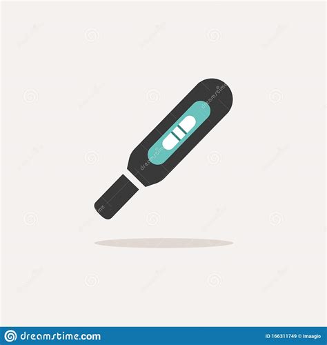 Almost files can be used for commercial. Pregnancy Test. Icon With Shadow On A Beige Background ...