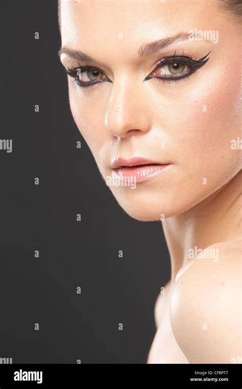 Womans Face Close Up Stock Photo Alamy