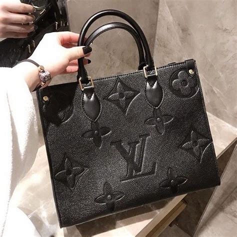 Louis Vuitton Black | Monogram Empreinte | On the go bag in 2020