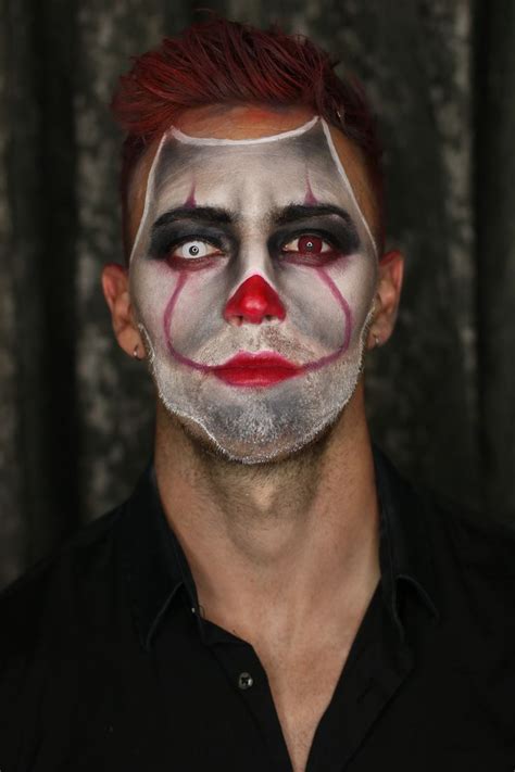 Mens Halloween Look Halloween Makeup Clown Guys Halloween Makeup
