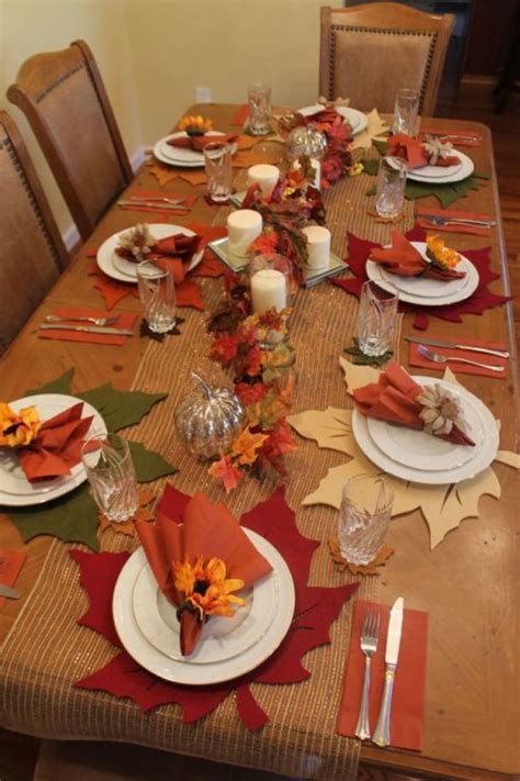 Fall Table Setting For 8 For Less Than 85 Fall Table Settings Fall