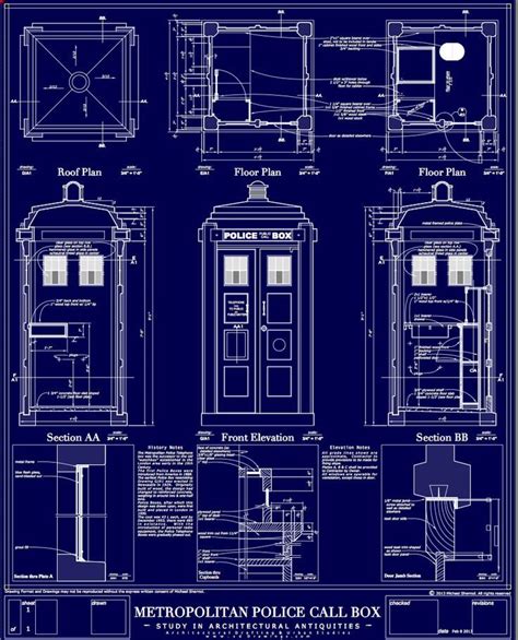 Blueprint Of The Tardis Doctor Who Art Tardis Doctor Who Tardis