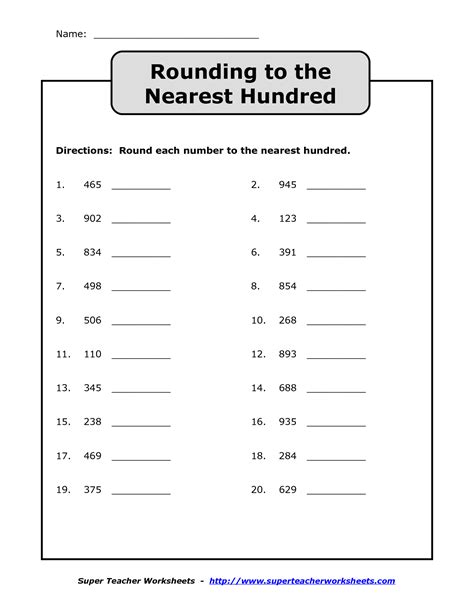 Rounding To The Nearest Ten Worksheets With Answers