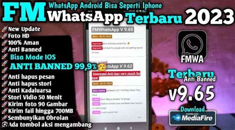 Fm Whatsapp Fm Wa Mod Apk V9 65 Download Terbaru 2023