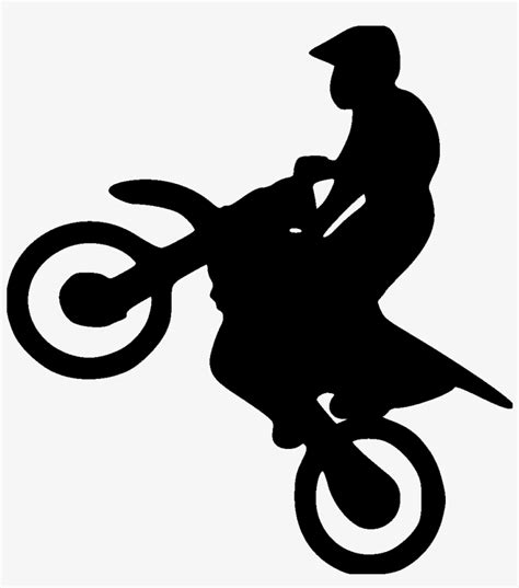 Download Dirt Bike Wheelie File Size Dirt Bike Silhouette Vector Hd