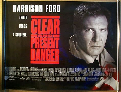 Clear and present danger 1994. Clear And Present Danger - Original Cinema Movie Poster ...