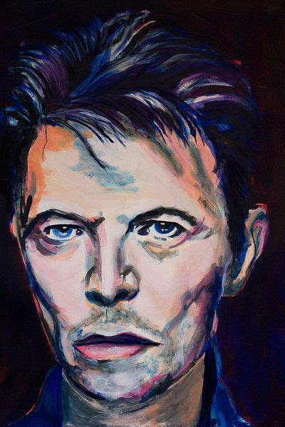 Koop Het Kunstwerk David Bowie Portret Schilderij Van Angela Peters