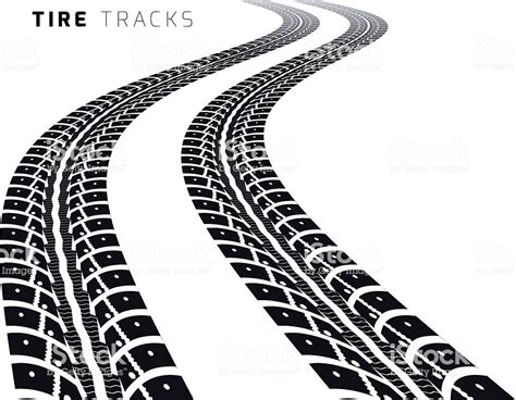 Tire Tracks Stock Vector Art And More Images Of 2015