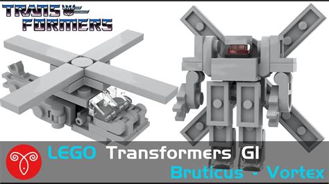 Lego Transformers Moc Micro G1 Vortex Bruticuscombaticon Mini