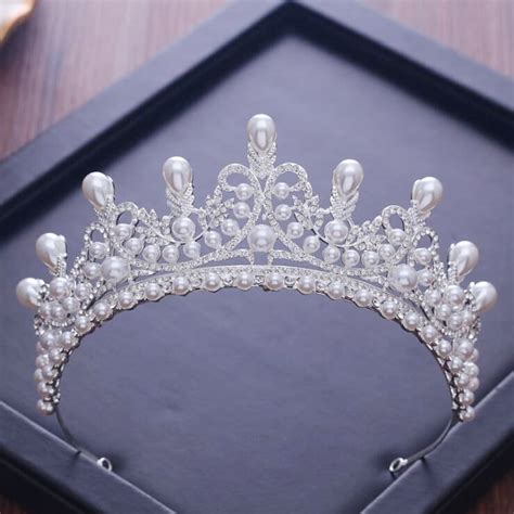 Buy Pearl Crown Pearl Bridal Tiara Majestic Crowns