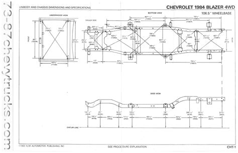 1985 Chevy S10 Frame Dimensions Infoupdate Org