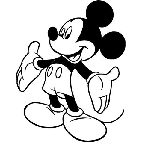 Clipart Black And White Mickey Mouse Clip Art Library