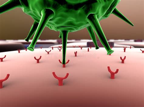 Virus Inside The Cell Stock Illustration Illustration Of Healthcare