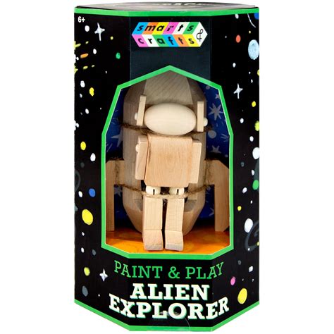 Smarts And Crafts Alien Explorer Painting Craft Kit 22 Pieces Unisex
