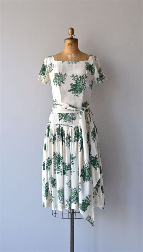 Bells Of Ireland Dress Vintage 1930s Dress Silk Floral 30s Etsy