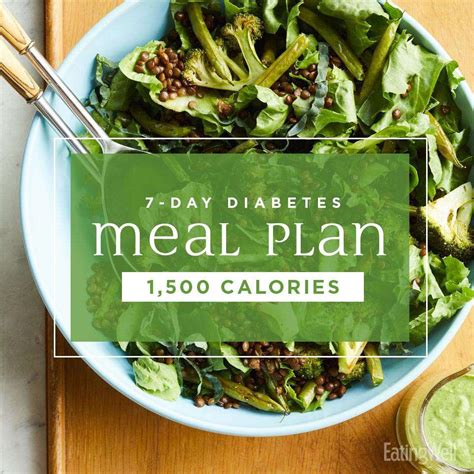 7 Day Diabetes Meal Plan 1500 Calories Eatingwell