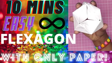 Min Easy Paper Flexagon For Beginners Fun Easy Paper Fidget