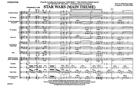 Star Wars Main Theme By Lopez V Jw Pepper Sheet Music