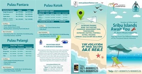 Brosur Wisata Alam Tempat Wisata Indonesia