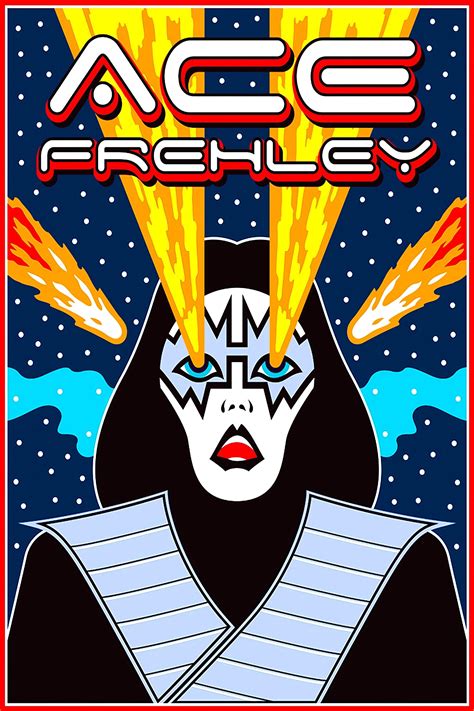 Kiss Rock Band Ace Frehley Rock Poster Etsy Ace Frehley Rock