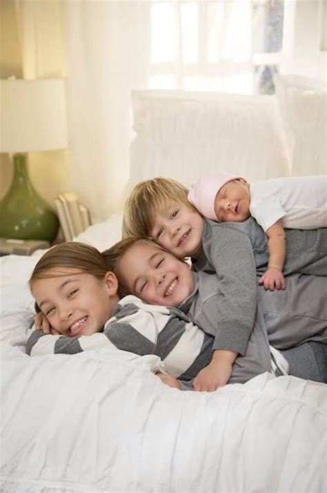 Cute Sibling Pose All Stacked Up Sibling Photography Children