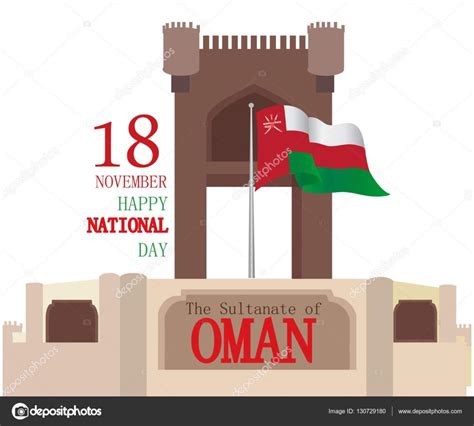 Vector Festive Banner Illustration Of Sultanate Oman National Day