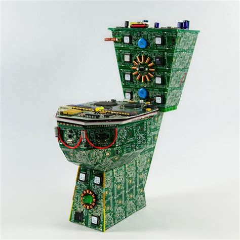 The Royal Data Throne A Circuit Board Toilet Design Bit Rebels